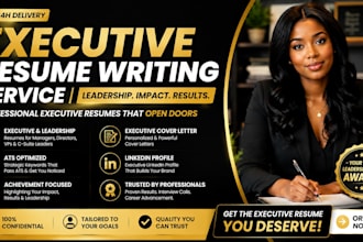 write an executive resume for managers and senior professionals