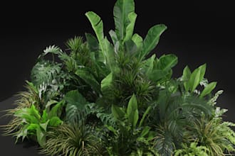 create realistic 3d plants  trees in speedtree for games