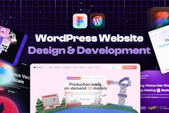 do wordpress website design and elementor web development