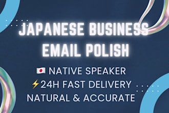 edit and polish your japanese business emails