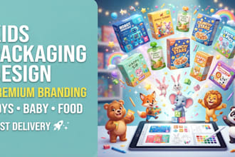 design toy packaging and boxes for kids and baby products