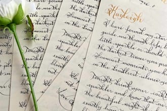 handwrite letters, direct mail, and documents