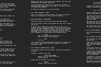 edit and format your screenplay