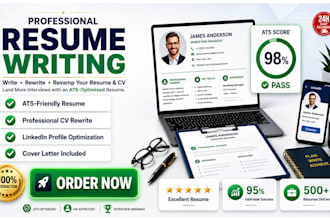write rewrite or revamp a professional ats resume and CV