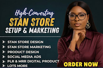 do stan store setup, stan store design, payhip, gumroad, stan store marketing