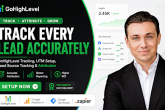 setup gohighlevel tracking, utm attribution, lead source tracking and ghl script