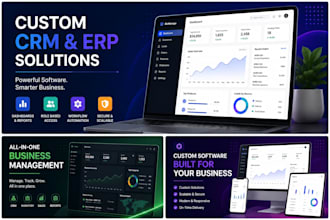 build custom CRM, erp, admin panel and management software