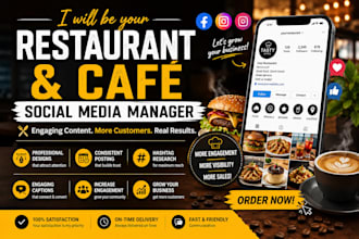 be your social media manager for restaurant and cafe marketing