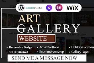 design art gallery website online art gallery artist portfolio website