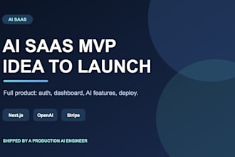 build your ai saas mvp from idea to launch