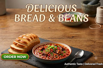 sell delicious bread and beans