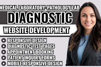 diagnostic center website, medical laboratory website, diagnostic clinic website