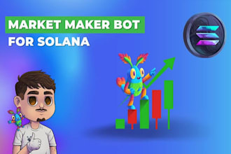 create solana trading bot, arbitrage bot, market maker bot, and volume bot