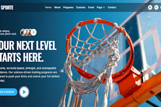 design wix athletic club website sports club fitness club sports website