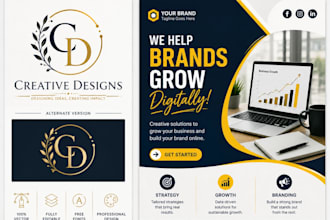 do professional graphic design logo thumbnail poster