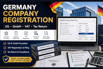 do germany company registration ug gmbh formation vat tax return filling