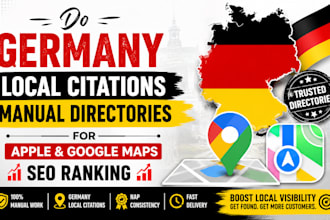 do germany local citations manual directories for apple google maps seo ranking