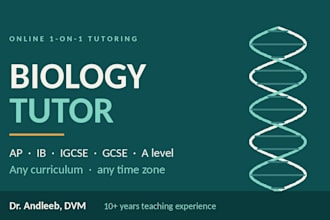 be your online biology tutor for ib, ap, igcse and gcse