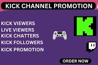 promote your twitch and kick stream with live chat engagement