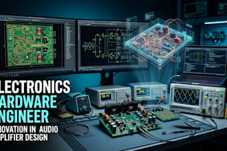 design audio pcb, amplifier circuit, fritzing, schematic and hardware, schematic