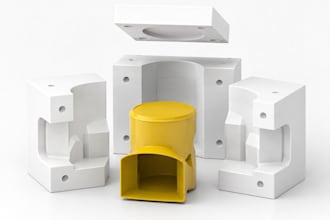 convert your 3d model into a production ready slip casting mold design