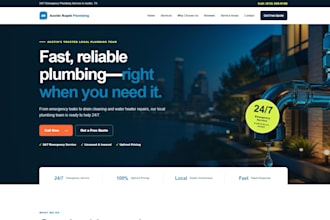 build a professional plumbing website for your business