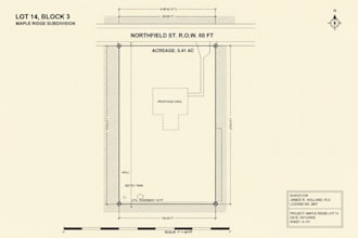 draw USA plot plan site plan and land survey drafting for massachusetts and utah