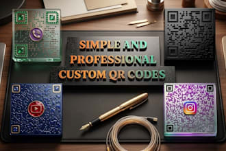 create a custom social media qr code with logo