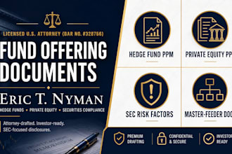 draft a premium hedge fund private placement memorandum