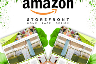 create amazon brand store or amazon storefront design
