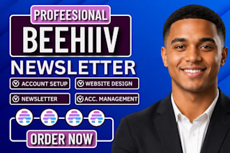 setup beehiiv account design beehiiv newsletter templates, beehiiv landing page