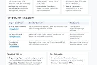 review epc vendor bids and technical compliance documents