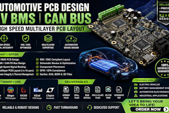 design automotive pcb ev bms can bus high speed multilayer circuit layout board