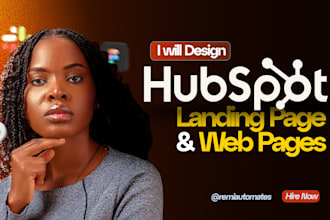 design high converting hubspot website and landing pages