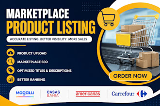 do magalu casas bahia americanas carrefour product listing marketplace SEO