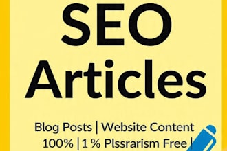 write SEO blog, product description and social media captions