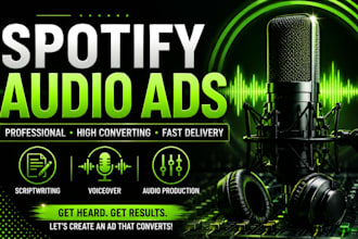 create high converting spotify audio ads for music promotion