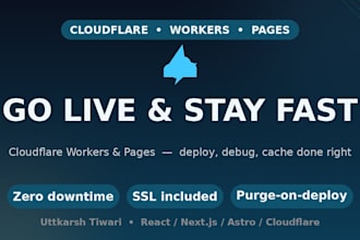 deploy debug and cache your site on cloudflare workers and pages