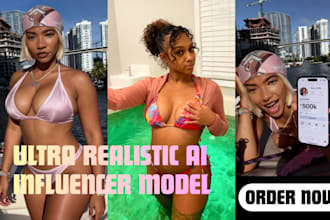 create a realistic ai influencer model for your brand, instagram, fanvue