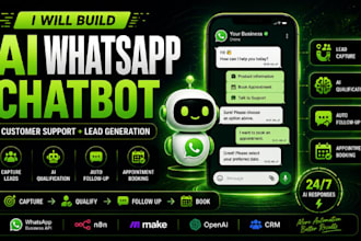 build an ai whatsapp chatbot for customer support and lead generation