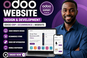 build odoo website design, odoo erp ecommerce website developer as an expert