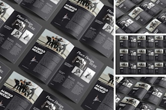 design editorial brochure, product catalog, magazine, line sheet or sell sheet