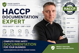 develop haccp documentation and food safety system for your business