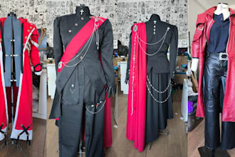 sewing commission custom anime outfit costume cosplay fabric cosplay creation