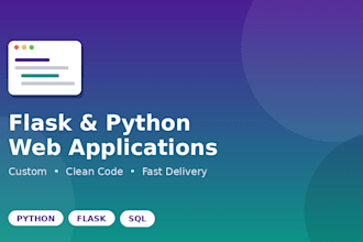 build a custom web app using flask and python