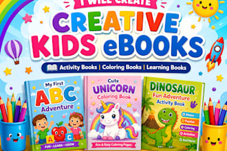 create a creative and colorful kids e book