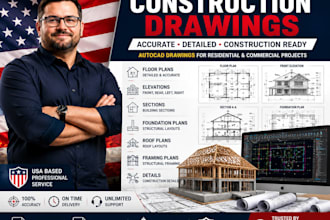 create professional construction drawings for residential and commercial project