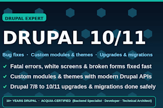 fix upgrade and optimize your drupal 10 or drupal 11 website