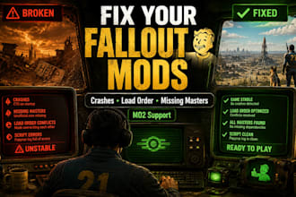 install, troubleshoot, and optimize fallout mods with mo2