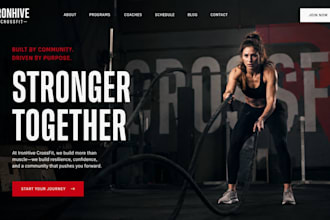 build squarespace gym crossfit website with membership and class booking